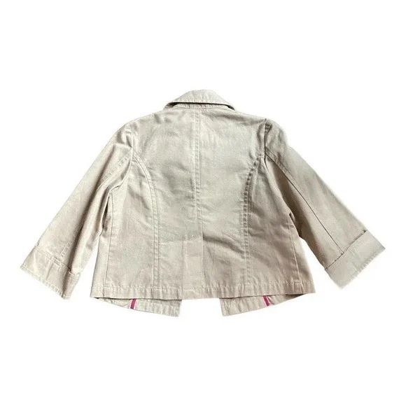 Vintage Old Navy Khaki Long Sleeve Jacket Women’s Size Small Beige Work Casual - Picture 10 of 14